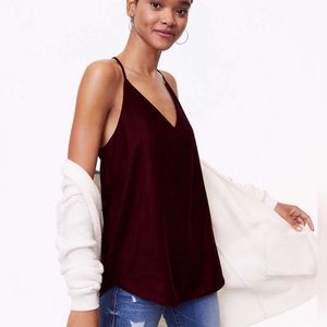 LOFT Velvet Top